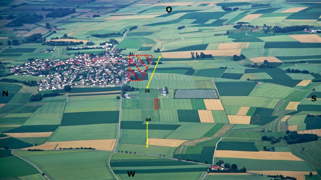 Luftaufnahme Flugplatz EDNJ Egweil 2024